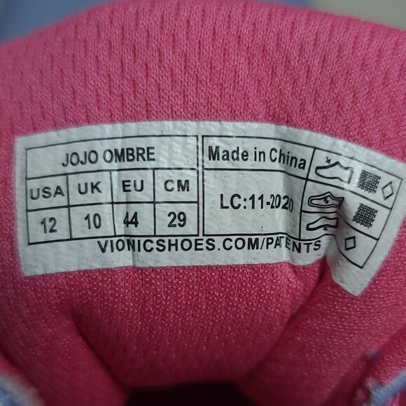 Vionic Bluebell JoJo Ombre Lace-Up Sneakers Size 12 Comfort Shoes Support Arch - Picture 11 of 16